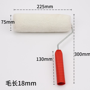 แปรงลูกกลิ้งทาสี ขนยาว ทำจากเส้นด้ายฝ้าย ขนาด 18 มม. ด้ามจับพลาสติก รูปทรงกลม สำหรับเครื่องมือทาสี - Product Image 5