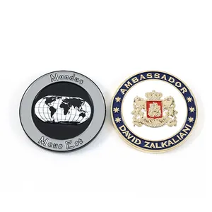 Manufacturer Design Custom Logo Metal Challenge Coin UV Printing Souvenir Commemorative Coin