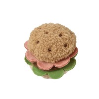 Accessoire en peluche 3D en forme de gâteau sandwich burger, dessin animé, simulation de dessert, accessoire pour cheveux, porte-clés, jouet, cadeau