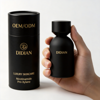 Flacon de parfum universel multi-appareils 30ml 50ml 100ml noir mat avec boîte, flacon pulvérisateur en verre vide pour couvercle personnalisé et livraison rapide