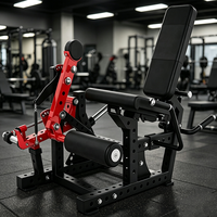 Machine Commerciale Combinée Extension et Flexion des Jambes, Appareil d'Entraînement Sélectable pour l'Entraînement de la Force des Quadricipitaires et des Ischio-jambiers