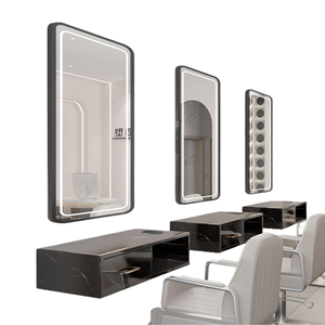 <b>Led</b> for Vanity Oval Light <b>Mirror</b> Beauty Salon Smart <b>Makeup</b> Anti Fog Music with Black Gold Frame Full Size <b>Mirrors</b> - Product Image 6