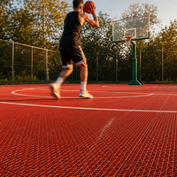 Dalles de drainage en PP à emboîtement pour surfaces de terrains de basketball extérieurs, idéales pour les écoles, les parcs et les terrains de basketball communautaires dans le monde entier – Projets
