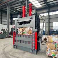 Compacteur vertical hydraulique pour déchets, idéal pour le compactage de plastique, feuilles, carton et canettes en aluminium
