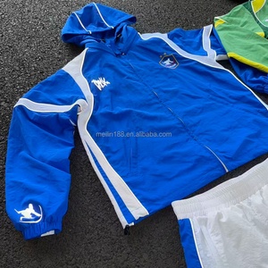 Factory Custom 3m Reflective Zip up Nylon <b>Jackets</b> and Nylon Pants Jogging Suit Waterproof Tracksuit Lightweight Windcheater Set - Product Image 3