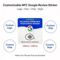 Autocollant personnalisé NFC pour avis Google, plaque NFC italienne avec code QR