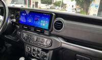 Instrumen LCD Cluster layar ganda, untuk Jeep Wrangler 2018-2022 sistem Linux Speedometer Android 13 Dashboard Cluster Digital
