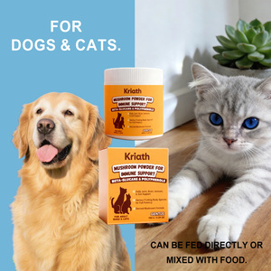 Poudre de champignons Kriath <span class=keywords><strong>pour</strong></span> chiens et chats, soutien immunitaire <span class=keywords><strong>pour</strong></span> animaux de compagnie, améliore l'immunité, bêta-glucanes, polyphénols, 150g - Product Image 6