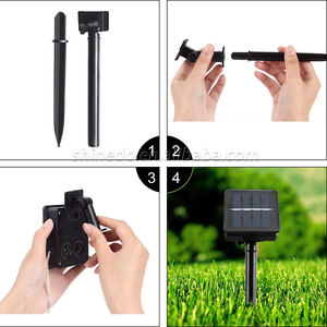 Navidad 0.55วัตต์28ft อบอุ่นสีขาวนำเชือกพลังงานแสงอาทิตย์สตริงแสงคริสต์มาสไฟตกแต่ง - Product Image 6