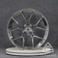 Jantes forgées chromées 722auto1 à profil échelonné, 18-21 pouces, 5x112 5x114.3, polies pour Mercedes C63 AMG W205 Audi RS5 B9