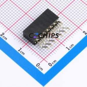 HX PM2.0-2x7P WT Pin Socket SMD,P=2mm,Horizontal Mount Connector ( Jack Structure: 2x7P )( Pitch: 2mm )( Row Spacing: 2mm ) - Product Image 2