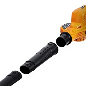 Souffleur à feuilles électrique sans fil 1000 CFM avec 2 batteries 2,5 Ah, design léger, contrôle variable à 2 vitesses, pour jardins, parcs - Product Image 2