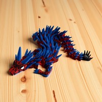 Vashine 3D打印PLA龙玩具创意搞笑儿童环保礼品玩具七彩龙装饰动作人物