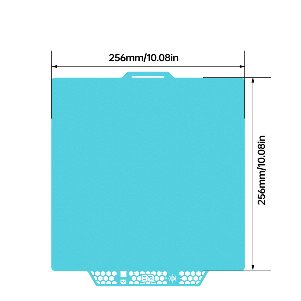 BIGTREETECH Panda Build Plate Glacier Blue 256*256mm Double Sided PEI Magnetic Flexible Plate For Bambu Lab P1P X1