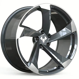 GRAYFOX Jantes monobloc forgées gris canon personnalisées 17-22 pouces 5x120 5x114.3 pour <span class=keywords><strong>AUDI</strong></span> A4 B6 B7 B8 B9 S4 <span class=keywords><strong>A6</strong></span> C6 <span class=keywords><strong>C7</strong></span> A8 D3 S-Line - Product Image 1