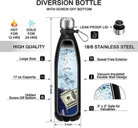 Mode Eco Friendly Vacuum Sport Double Paroi Cuivre Acier Inoxydable Thermo Cola Forme Boisson Bouteille D'eau Isolée avec Personnalisé