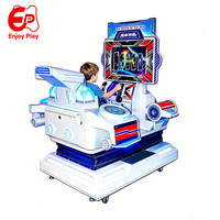 Machine de jeu d'arcade de tir aérien, modèle très demandé, monoplace, à monnayeur, avec écran LCD 22 pouces et commande par volant, pour centres de divertissement et centres commerciaux, OEM