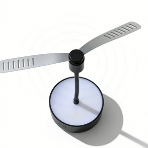 <b>Rechargeable</b> Metal Hose Fly Repellent Fan 2-in-1 LED <b>Night</b> <b>Light</b> for Home Restaurant Outdoor Pest Control - Product Image 3