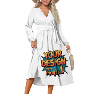Robe longue décontractée pour <span class=keywords><strong>femme</strong></span>, taille plus, à manches longues et à nouer, avec imprimé tribal Tapa des îles du Pacifique, impression à la demande, sur mesure - Product Image 5