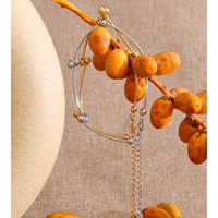 Bracelet élégant minimaliste en acier inoxydable doré lisse JINYOU 4780, chaîne à perles, bijoux hypoallergéniques de haute qualité