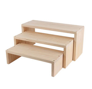 Exhibidores <span class=keywords><strong>de</strong></span> Madera <span class=keywords><strong>de</strong></span> 3 Niveles para Cupcakes, Joyería, Perfumes, Figuras Funko Pop - Product Image 1