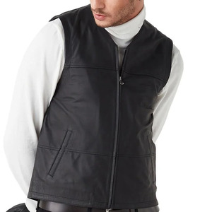 Chaleco Casual de Cuero para Hombre, Cómodo, Transpirable, a un Precio Razonable, Hecho en Fábrica, Ligero - Product Image 2