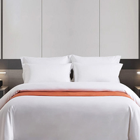 Ensemble de literie d'hôtel de luxe 100% coton égyptien 300TC King Size 4 pièces draps de lit écologiques
