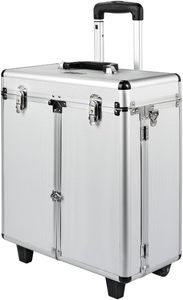 Maletín <span class=keywords><strong>de</strong></span> Peluquería con Ruedas y Estilo Elegante, con Marco <span class=keywords><strong>de</strong></span> Aluminio, Múltiples Compartimentos, Organizador <span class=keywords><strong>de</strong></span> Herramientas para Peluquería Canina - Product Image 3