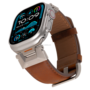 Cinturini in Pelle Compatibili con <span class=keywords><strong>Apple</strong></span> <span class=keywords><strong>Watch</strong></span> Ultra, per IWatch Serie 11 10 9 8 7 <span class=keywords><strong>6</strong></span> 5 4 3 2 1, SE 3 2 1, Ultra 3 2 1 - Product Image 2