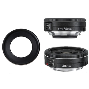 Pare-soleil en métal 52mm pour ES-52 à crêpes Canon EF-S <span class=keywords><strong>40mm</strong></span> 24mm F2.8 <span class=keywords><strong>STM</strong></span> - Product Image 3