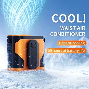 Ventilador de Cintura de Alta Velocidad, Portátil, con Clip para Cintura, para Obras de Construcción al Aire Libre, Mini Ventilador USB para Colgar del Cuello - Product Image 1