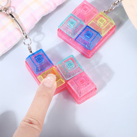 Vigreat 2025 nouveau Clicker pas cher Asmr mécanique mignon crémeux chat jouet calme paillettes Fidget clavier porte-clés pour adultes