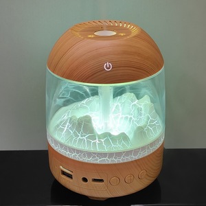 ลำโพงบลูทูธอเนกประสงค์ลายไม้แตกแบบใหม่ เครื่องเพิ่มความชื้นในอากาศ เครื่องหอมอโรมา ของตกแต่งบ้าน ของขวัญ ใช้ในบ้านและสำนักงาน - Product Image 4