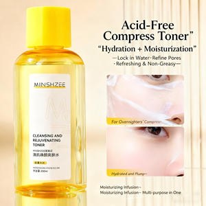 Vente en gros Private Label MINSHZEE <span class=keywords><strong>Eau</strong></span> <span class=keywords><strong>de</strong></span> maquillage pour <span class=keywords><strong>la</strong></span> peau <span class=keywords><strong>claire</strong></span> à <span class=keywords><strong>la</strong></span> vitamine C Tonique hydratant hydratant et éclaircissant pour le visage Sérum - Product Image 4