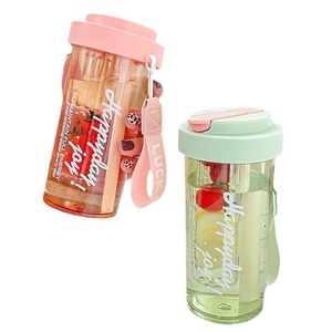 Hervidor de agua de plástico de gran capacidad al por mayor, taza portátil para niñas, botella de agua de alta bebida directa para primavera y verano al aire libre - Product Image 5