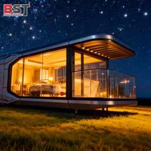 智能系统 现代豪华太空舱 模块化集装箱房屋 露营 都市生活 时尚设计 - Product Image 1