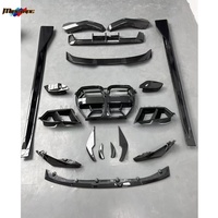 Kit Carrosserie Performance en Fibre de Carbone Sec Style MP pour BMW Série 3 G80 M3 2021-2024 : Lame Avant, Jupes Latérales, Diffuseur Arrière, Calandre