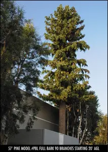 PE Pine Tree Leaves For Telecom Pine Tree Monopole