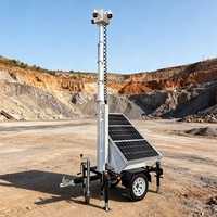 Remolque de Seguridad Solar Impermeable con Cámara PTZ y Mástil de 6m: Solución Todo en Uno para Monitoreo de Estacionamientos y Eventos al Aire Libre
