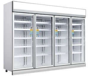 냉동고 냉각기 4 도어 상업용 음료 음료 냉장고 산업용 스테인레스 스틸 4D 쇼케이스 디스플레이 스탠드 용 - Product Image 6