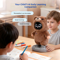 Robot Educativo Interactivo con IA, Juguete de Peluche para Edades de 10 a 14 Años y Mayores de 14 Años, Funciona con Batería