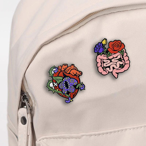 Pin de anatomía médica con diseño de pulmón, <span class=keywords><strong>estómago</strong></span> y otros órganos humanos - Product Image 6