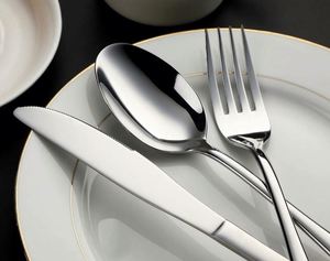 Wholesale Cheap Hotel & Restaurant Supplies 1010 Cutlery Set Stainless Steel 410 Silver Cutlery Set - Product Image 6