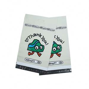 Eco-Friendly Mixed Color White Green Yellow Postage Bag Custom logo Printed <b>Plastic</b> Packaging Mailer Bag for Shoe/Garment - Product Image 2