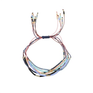 Fashion Bohemian Women's Stainless Steel Colorful Beaded Chain <b>Bracelet</b> - Product Image 1