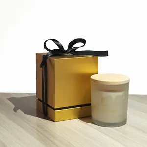 Eco Friendly Premium Gold Elegant Candle Gift Box Bulk