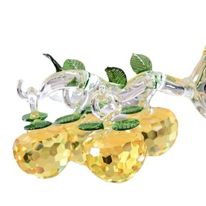 <b>Crystal</b> Apple <b>Tree</b> Red Home Decor Living Room Ornament Entrance TV Cabinet Craft Gift - Product Image 5