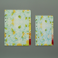 Divisores de índice A5 A6, pintura creativa, divisor de 5 pestañas, placa de página, espaciador de papel interior, planificador, diario, divisores de carpeta de hojas sueltas