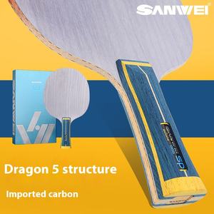Sanwei SP-968 Professioneel Tafeltennisbat 5+2 Carbon Plaat Lange 5 Structuur Hout Carbon Fiber Martial Arts Uitrusting - Product Image 3