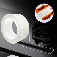 Bande d'étanchéité transparente anti-moisissure imperméable pour cuisine salle de bain toilette bande étanche auto-adhésive